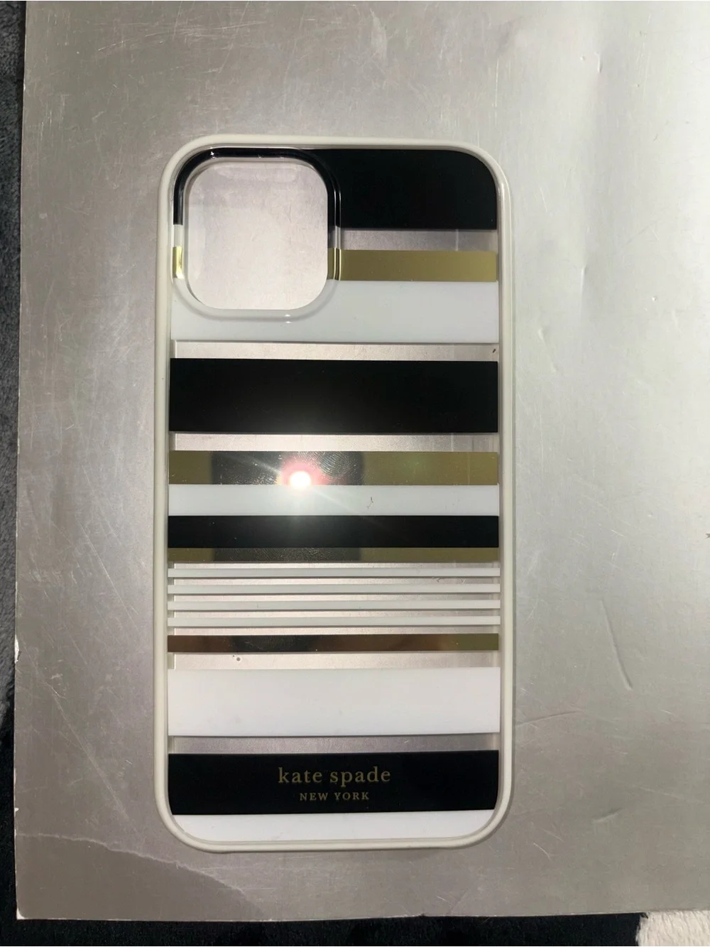 Kate Spade New York Protective Hardshell Case iPhone 14 Pro Max - Black& White